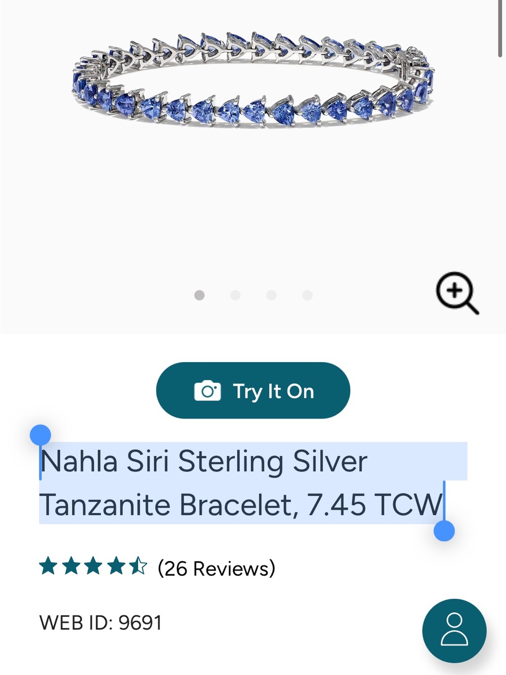 Effy Sterling Silver Tanzanite Bracelet